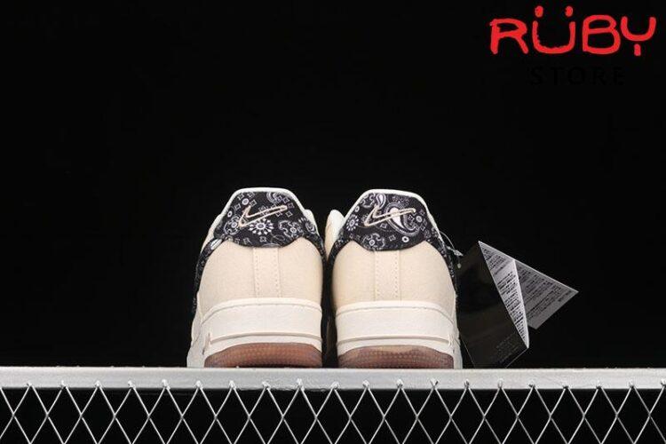Giày Nike Air Force 1 Low Paisley Swoosh Kem