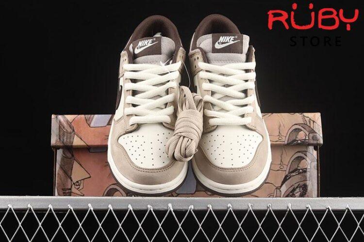 Giày Nike Dunk Low Mahogany Xám Nâu