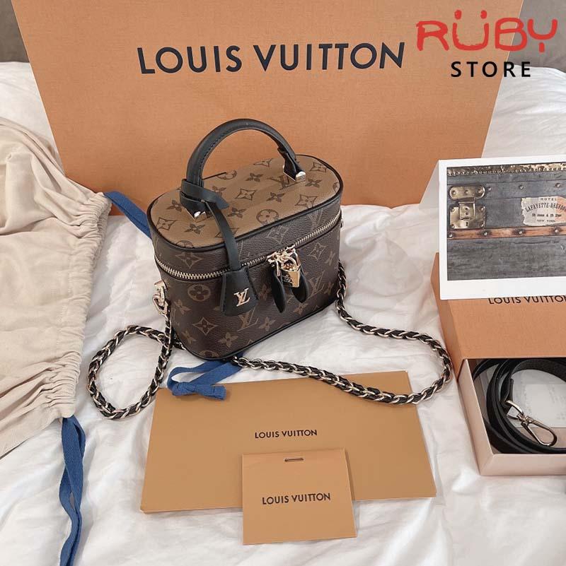 Túi Louis Vuitton Game On Vanity PM Bag siêu cấp màu trắng size 19 cm   M57482