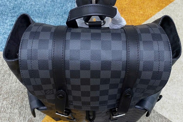 Balo LV Christopher MM Backpack Damier Graphite 44CM