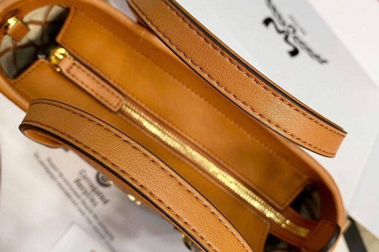 Túi Mini Aren Shopper in Visetos Nâu Rep 11 - 18cm