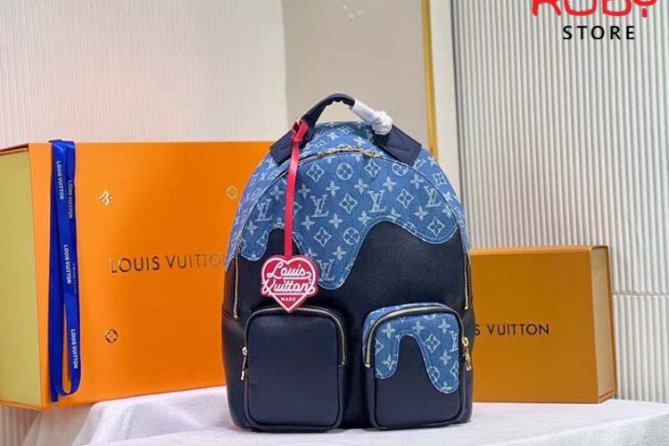 Balo LV Multipocket Backpack Xanh Cao Cấp