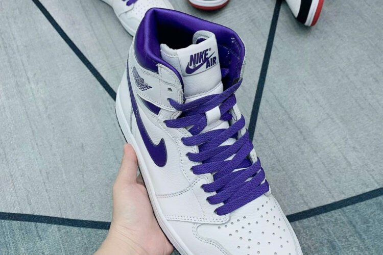 Giày Jordan 1 High Court Purple Trắng tím