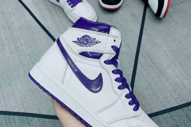 Giày Jordan 1 High Court Purple Trắng tím