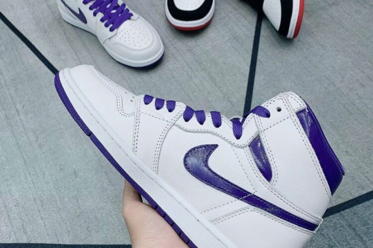 Giày Jordan 1 High Court Purple Trắng tím