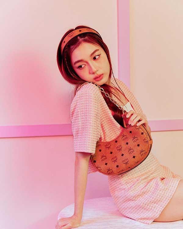 MCM Aren Crescent Hobo Bag