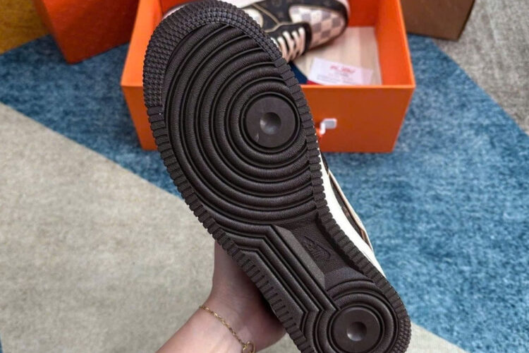 Giày Nike Air Force 1 Low Louis Vuitton Monogram Brown Màu Nâu