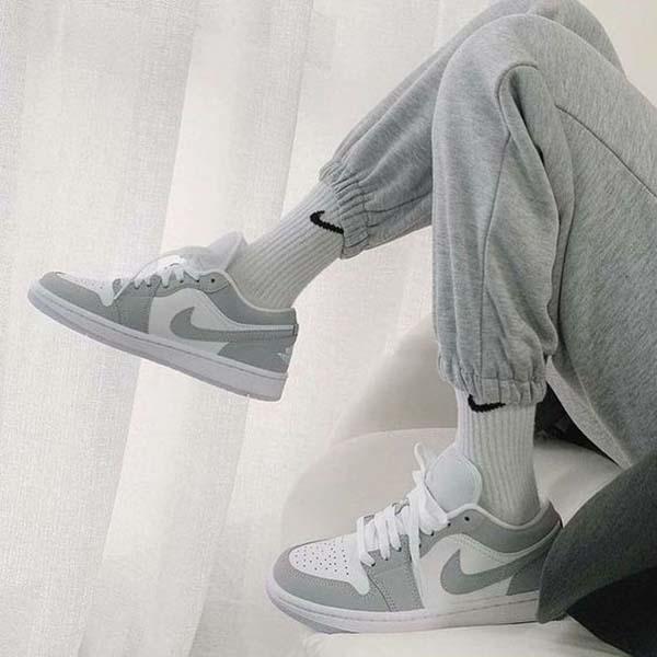 Air Jordan 1 Low Wolf Grey cho nữ