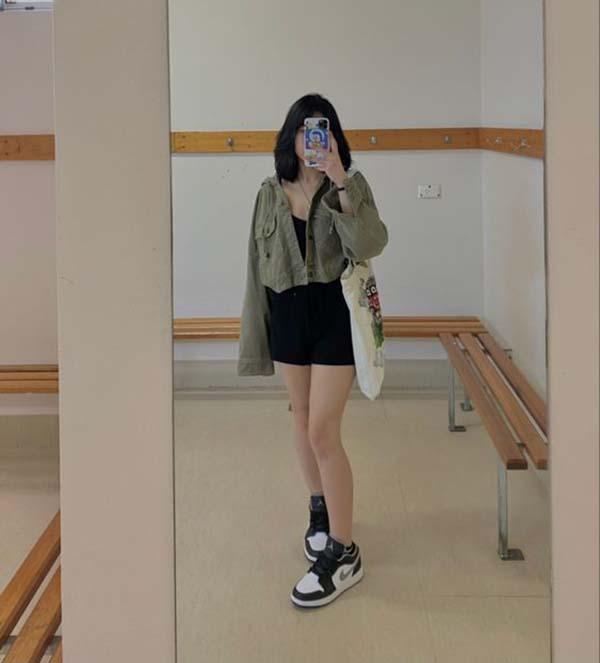 Air Jordan 1 Low Black Grey cho nữ