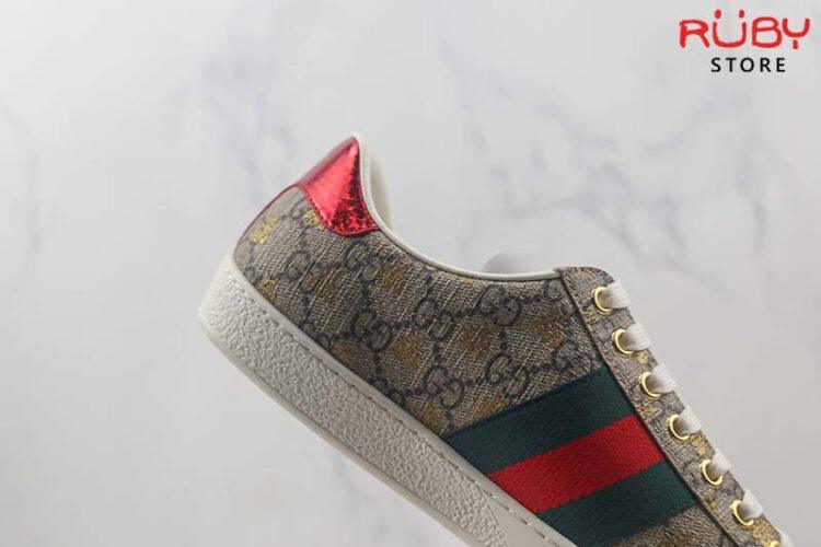 Giày Gucci Ace Xám Ong Vàng Siêu Cấp
