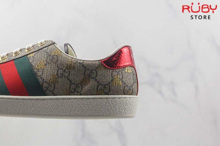 Giày Gucci Ace Xám Ong Vàng Siêu Cấp