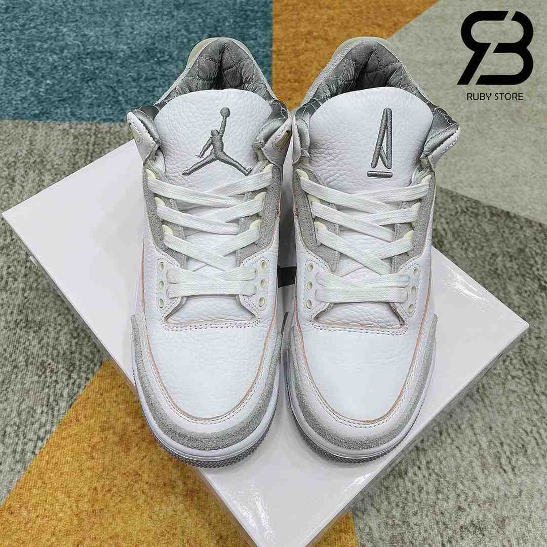 Giày Jordan 3 A Ma Maniére Trắng Nâu