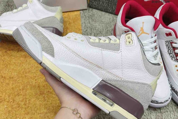 Giày Jordan 3 A Ma Maniére Trắng Nâu