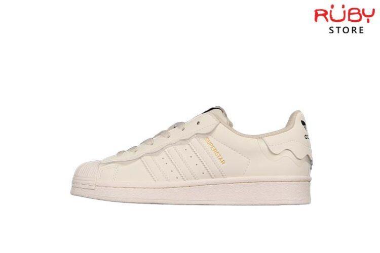 Giày Adidas Superstars Cream White Trắng Kem