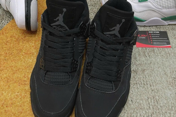 Giày Air Jordan 4 Black Cat đen Full