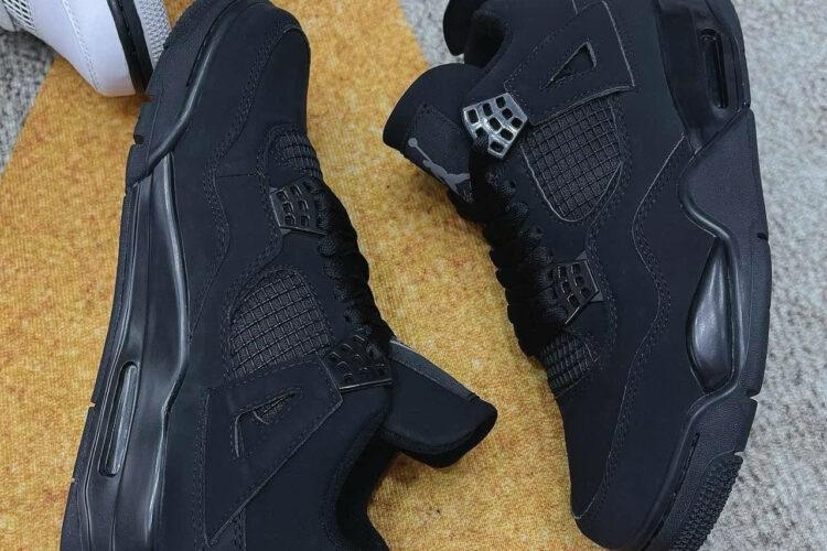 Giày Air Jordan 4 Black Cat đen Full