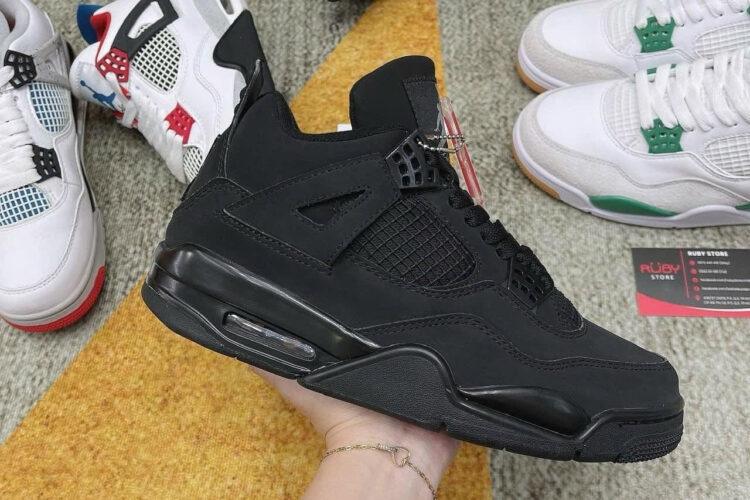 Giày Air Jordan 4 Black Cat đen Full