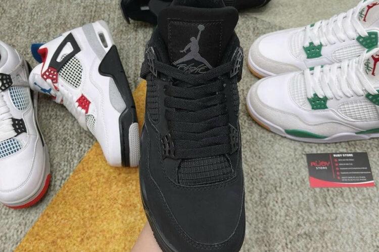 Giày Air Jordan 4 Black Cat đen Full