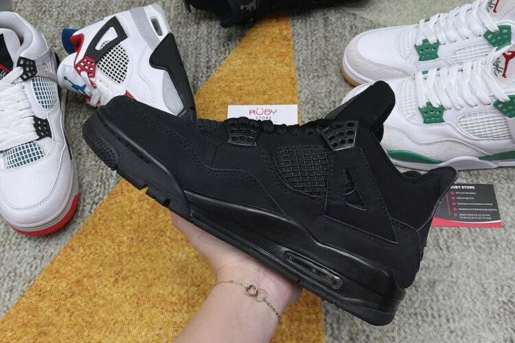 Giày Air Jordan 4 Black Cat đen Full
