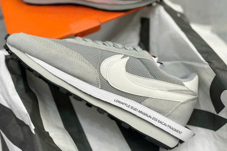 Giày Nike LD Waffle Sacai Fragment Grey Xam