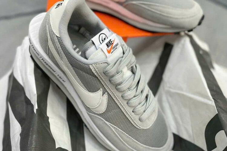 Giày Nike LD Waffle Sacai Fragment Grey Xam