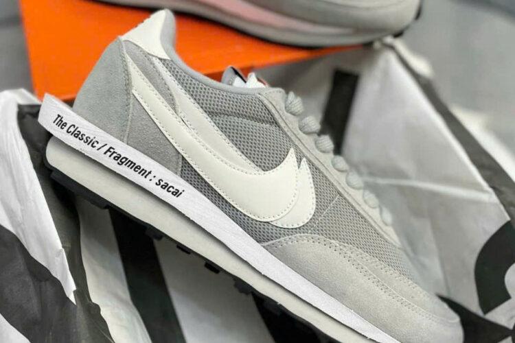 Giày Nike LD Waffle Sacai Fragment Grey Xam