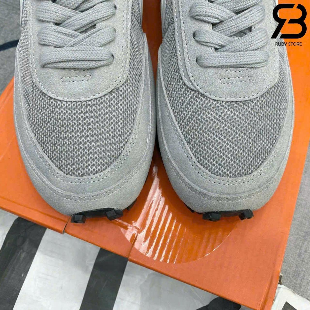 Giày Nike LD Waffle Sacai Fragment Grey Xam