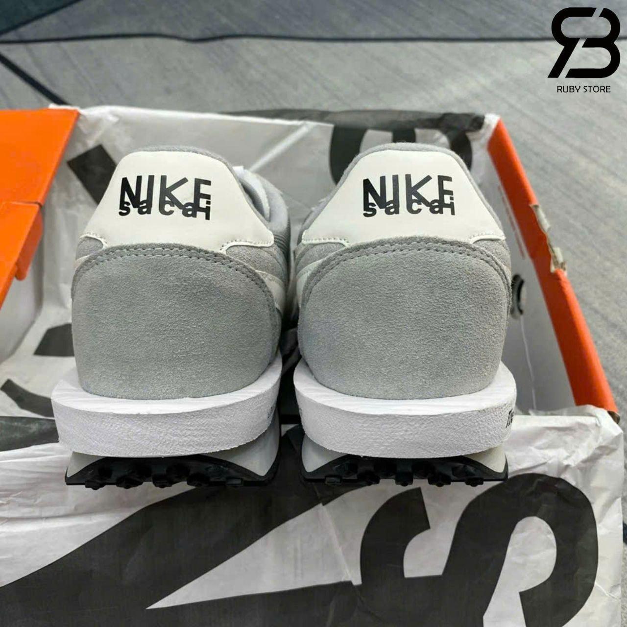 Giày Nike LD Waffle Sacai Fragment Grey Xam