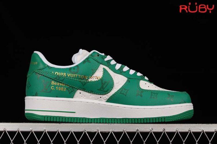 Giày Nike Air Force 1 Low Louis Vuitton White Green Trắng Xanh Lá