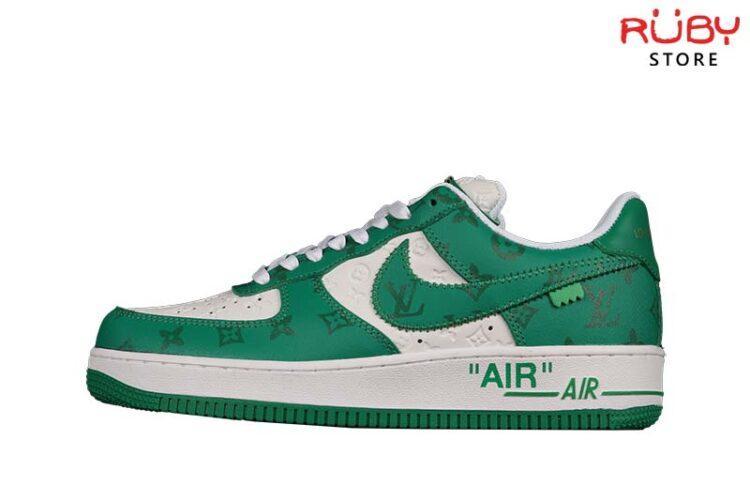 Giày Nike Air Force 1 Low Louis Vuitton White Green Trắng Xanh Lá