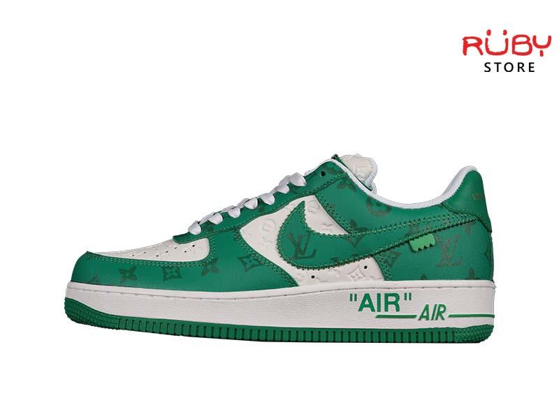 Giày Nike Air Force 1 Louis Vuitton trắng xanh lá rep 1:1 | Ruby Store