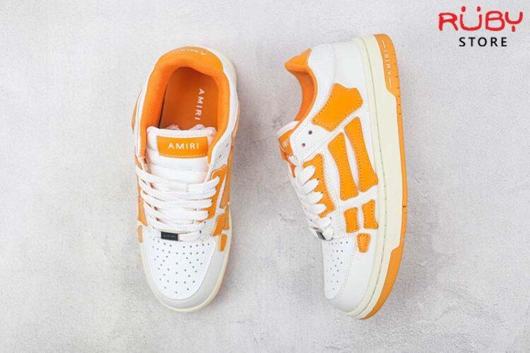 Giày Amiri Skel-top Low White Orange Trắng Cam
