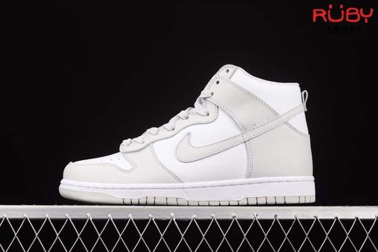 Giày Nike Dunk High White Vast Grey Trắng Xám