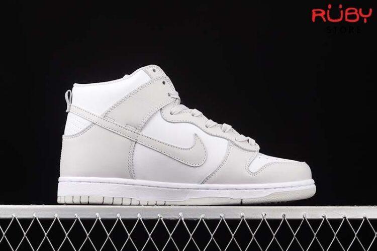 Giày Nike Dunk High White Vast Grey Trắng Xám
