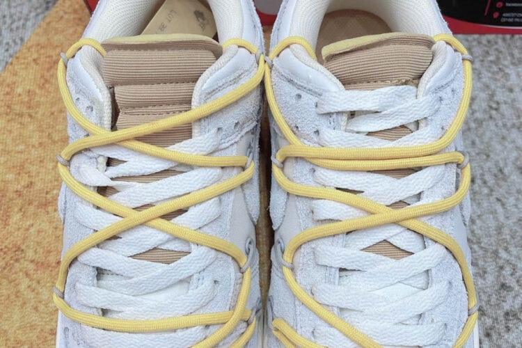 Giày Nike Dunk Low Off-White Lot 39 Xám Vàng