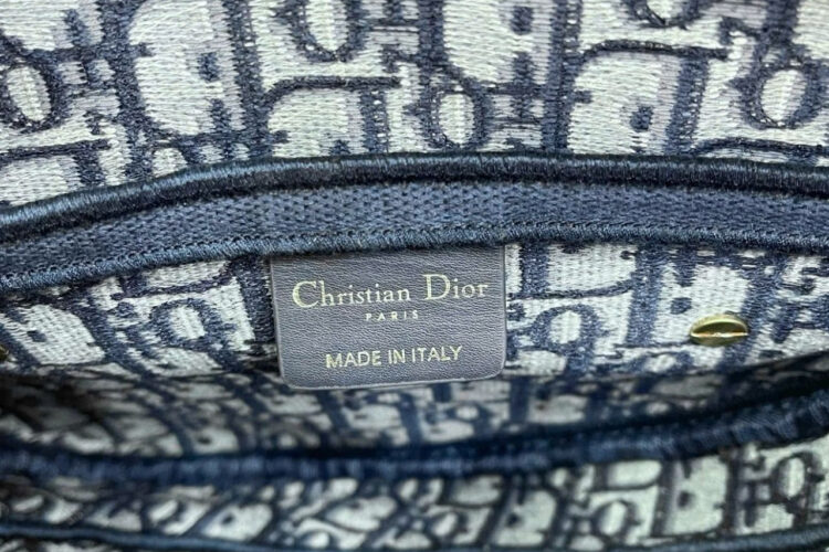 Túi Dior Saddle Oblique Embroidery Blue Xanh 25CM Siêu Cấp