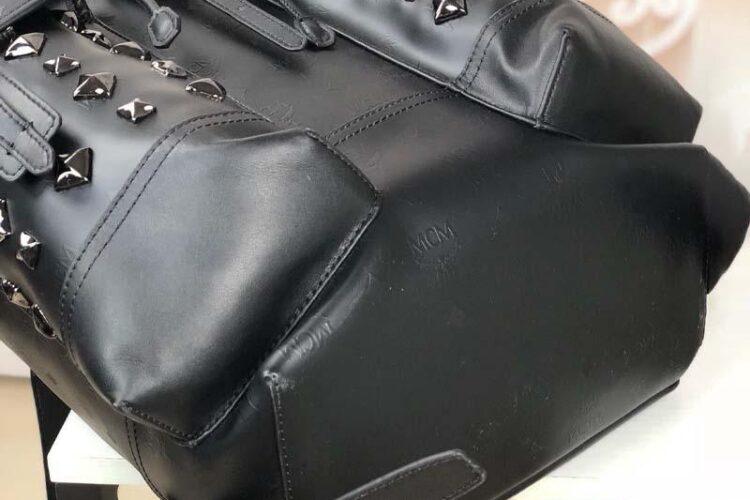 Ba Lô MCM Brandenburg Backpack Stark Front Studs Đen 42CM Best Quality