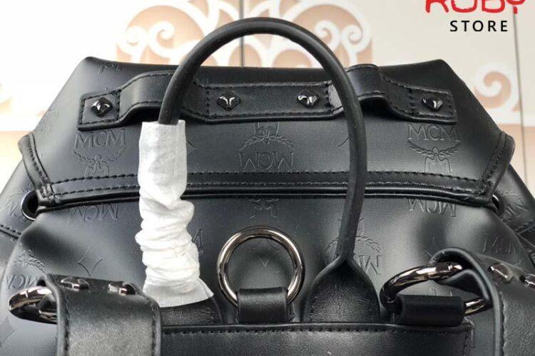 Ba Lô MCM Brandenburg Backpack Stark Front Studs Đen 42CM Best Quality