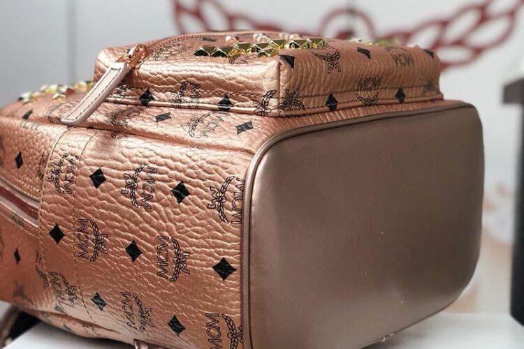 Ba Lô MCM Stark Backpack Hồng Metallic Siêu Cấp