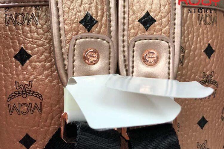 Ba Lô MCM Stark Backpack Hồng Metallic Siêu Cấp