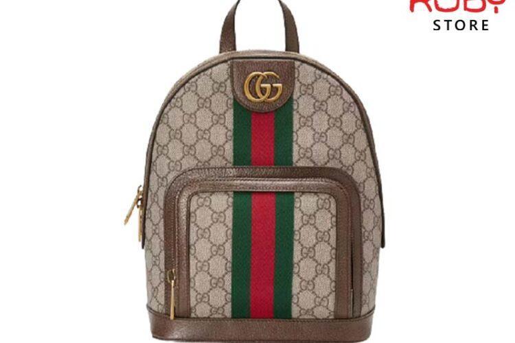 Ba Lô Gucci GG Ophidia Backpack Small Kem Replica 1:1