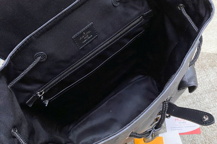 Balo LV Christopher MM Backpack Monogram Eclipse Reverse Đen 44CM Best Sale
