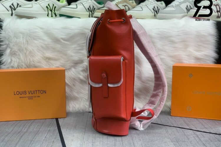 Balo LV Supreme Christopher Epi PM Đỏ 48CM Siêu Cấp