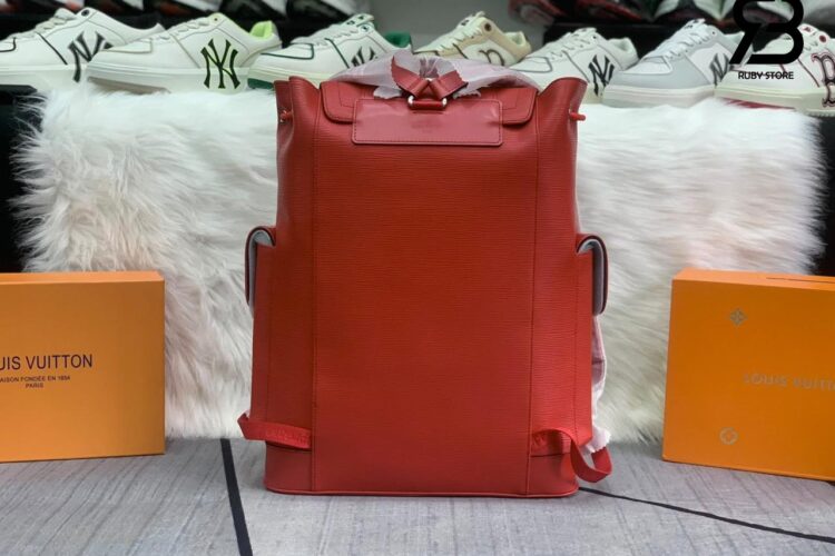 Balo LV Supreme Christopher Epi PM Đỏ 48CM Siêu Cấp
