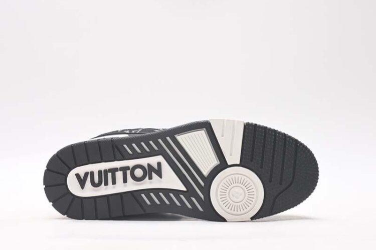 Giày Louis Vuitton Trainer Black White Trắng Đen