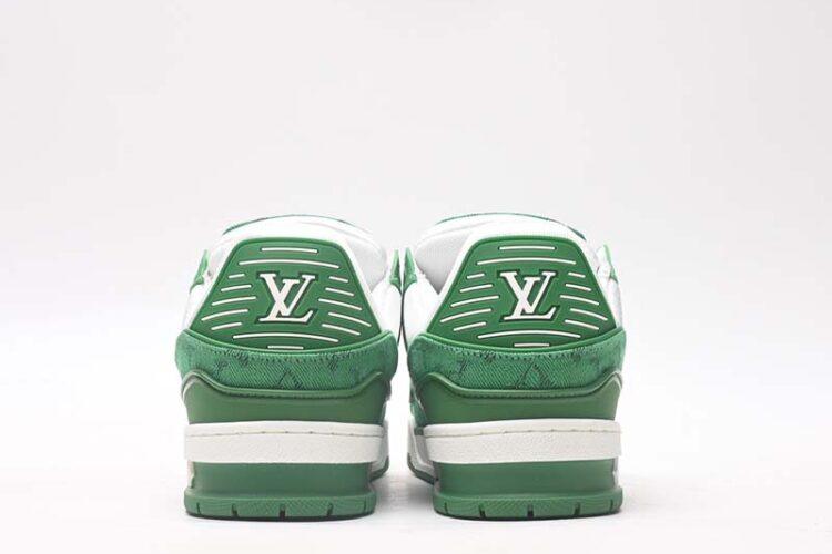 Giày Louis Vuitton Trainer White Green Xanh Lá