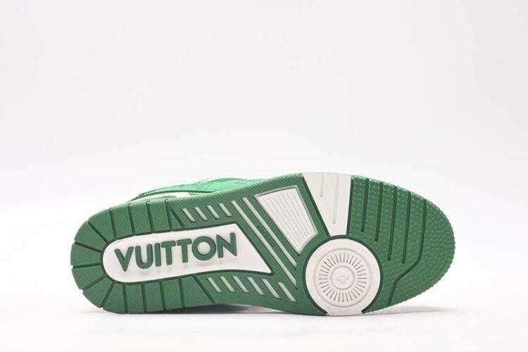 Giày Louis Vuitton Trainer White Green Xanh Lá