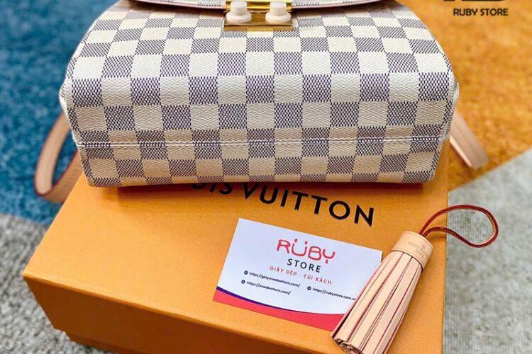 Túi LV Croisette Damier Azur N41581 Trắng Hồng 25CM Siêu Cấp Sale
