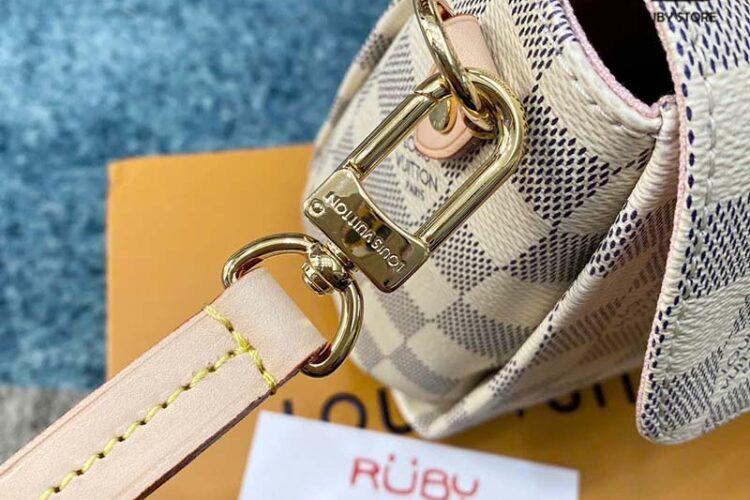 Túi LV Croisette Damier Azur N41581 Trắng Hồng 25CM Siêu Cấp Sale