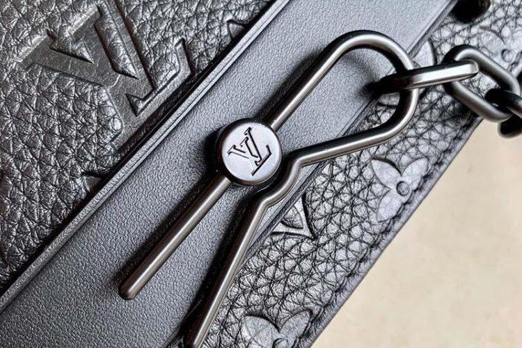 Túi LV Steamer Messenger Monogram Taurillon Đen Siêu Cấp